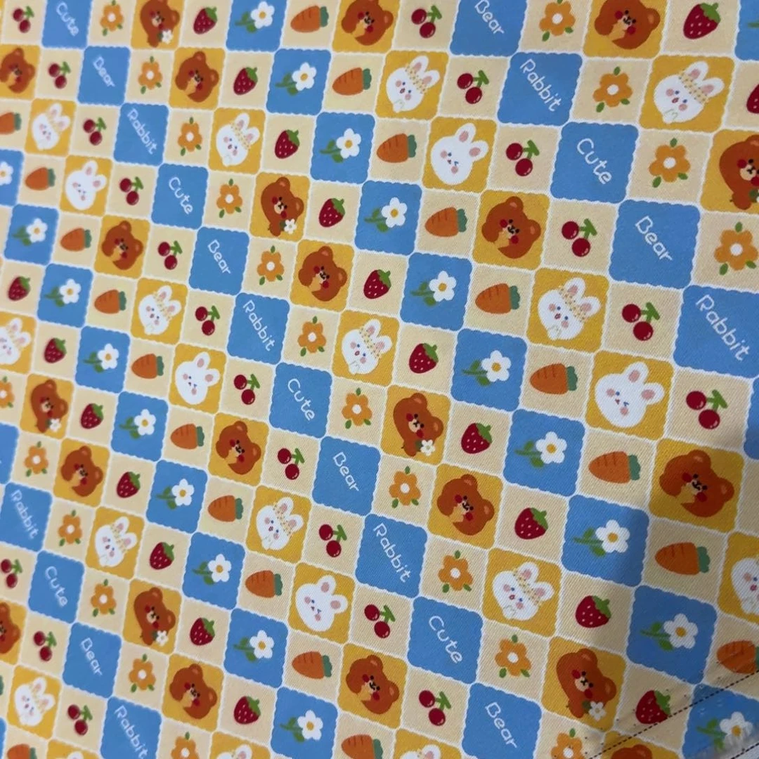 棉纯棉斜纹纱卡1米价X1.48米宽C跨年福利