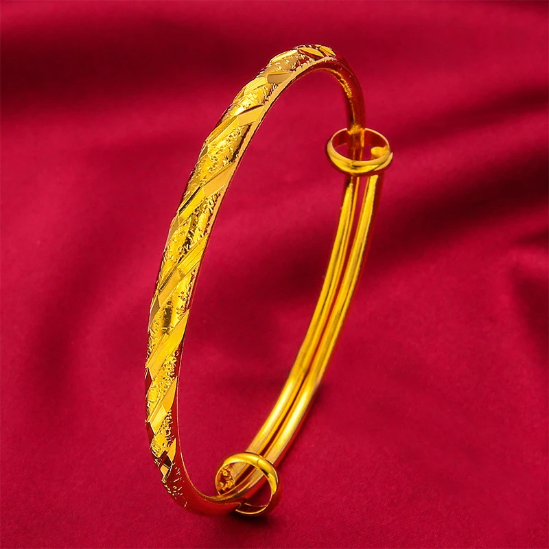 黄铜手镯 周先生满天星气质镯子古法实心流星雨黄铜手镯