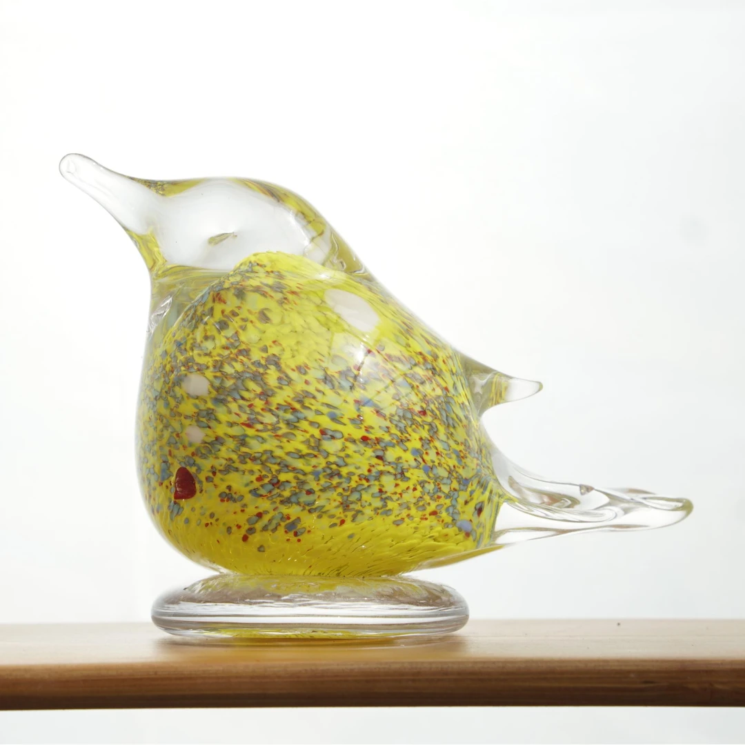 纳吉疗愈艺术手工琉璃【小鸟】轻奢现代高档摆件