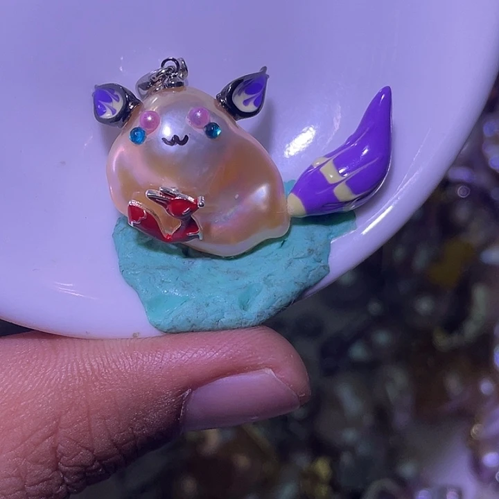 淡水珍珠未镶嵌吊坠(不含链)鹿**璐95