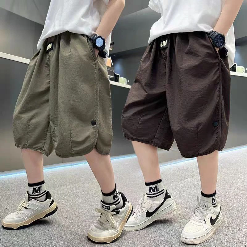 男童短裤2025新款裤子夏季中大童男孩夏装休闲儿童七分裤薄款3312