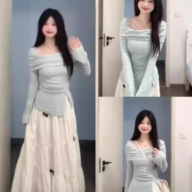 秋季装搭配一整套连衣裙子女2025新款小个子韩系穿搭气质长裙套装