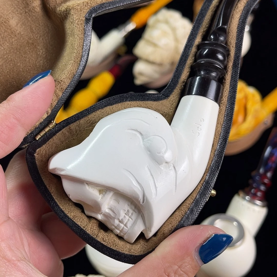 海泡石中大号骷髅特价