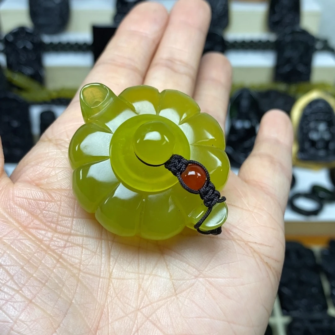 蛇纹石玉未镶嵌手把路*