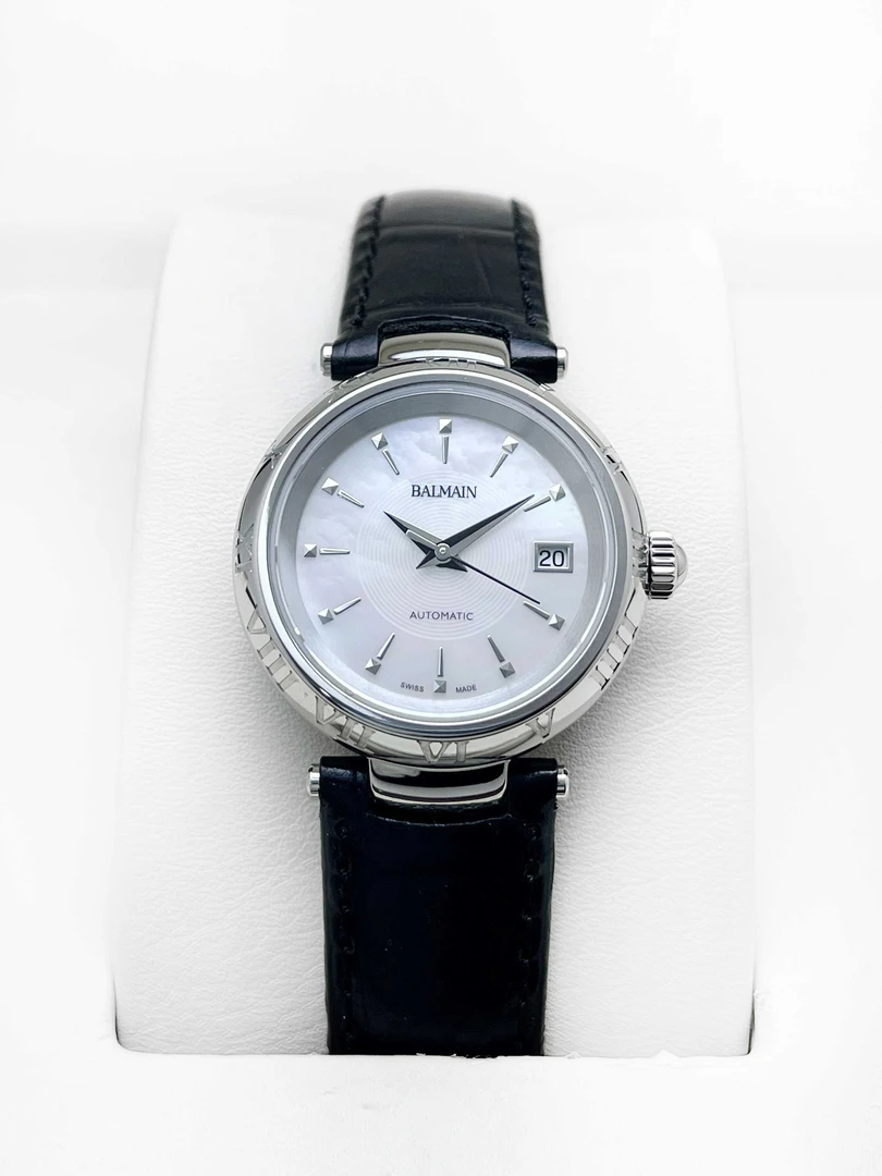 99新 BALMAIN/巴尔曼 云时臻品/至美系列/盒子/代用针扣/29mm