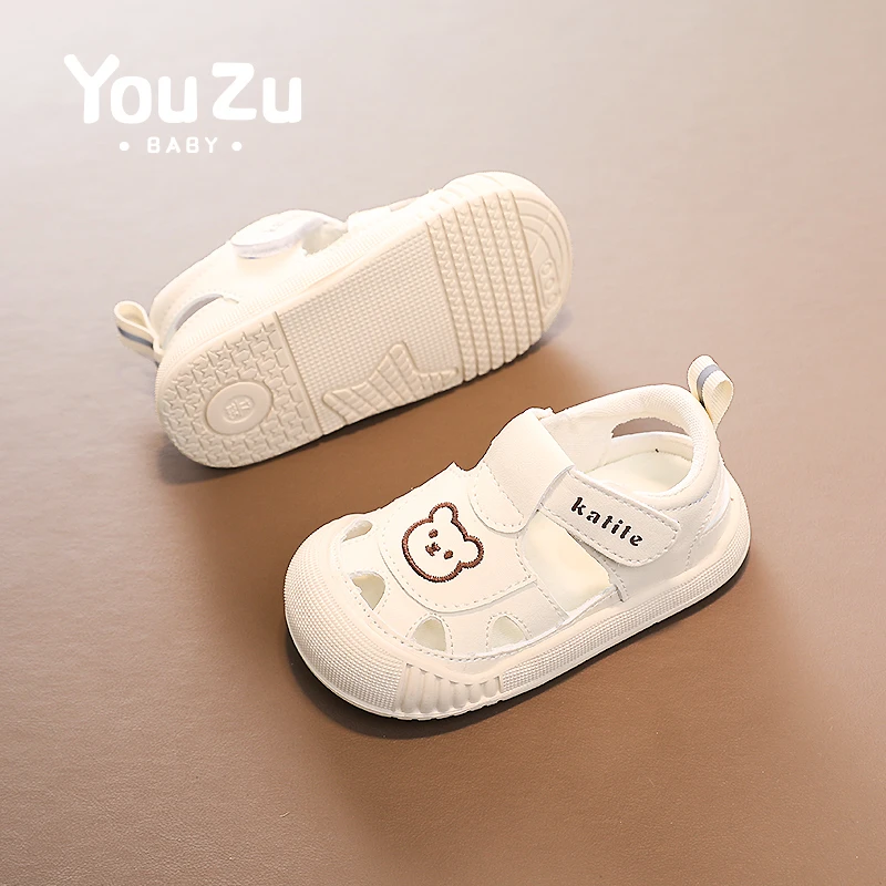 宝宝凉鞋小熊葡萄橡胶防滑软底夏季新品1一3岁女婴儿男小童学步鞋