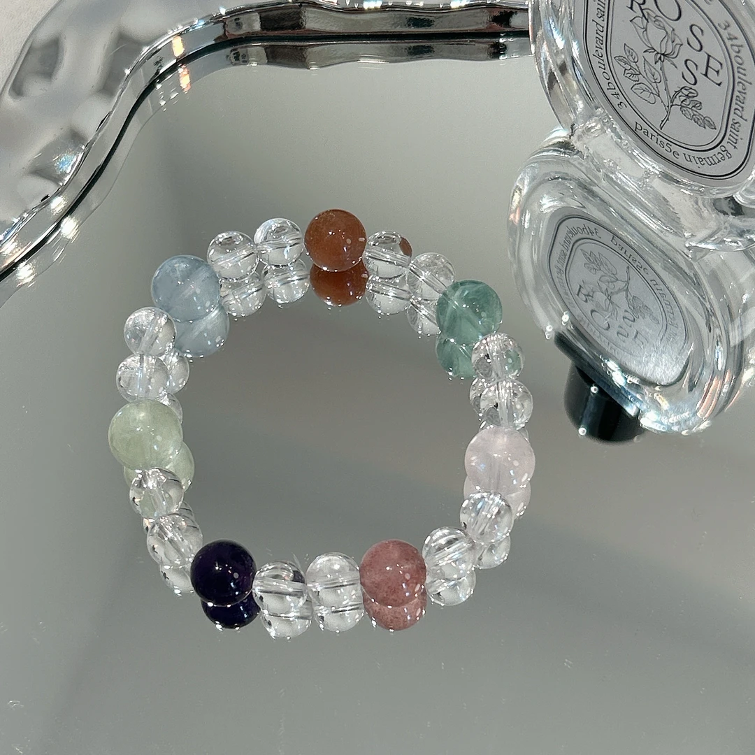 【313水晶调色盘】白水多宝天然水晶原创小众设计