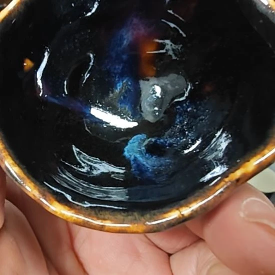 看***像天然老黑釉斗笠盏盏