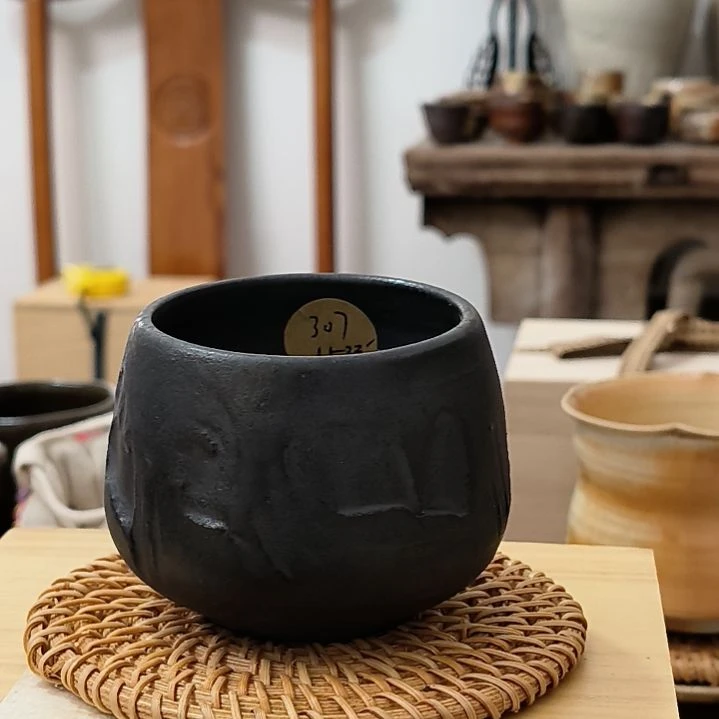 子樵造像柴烧手作主人杯铁胎