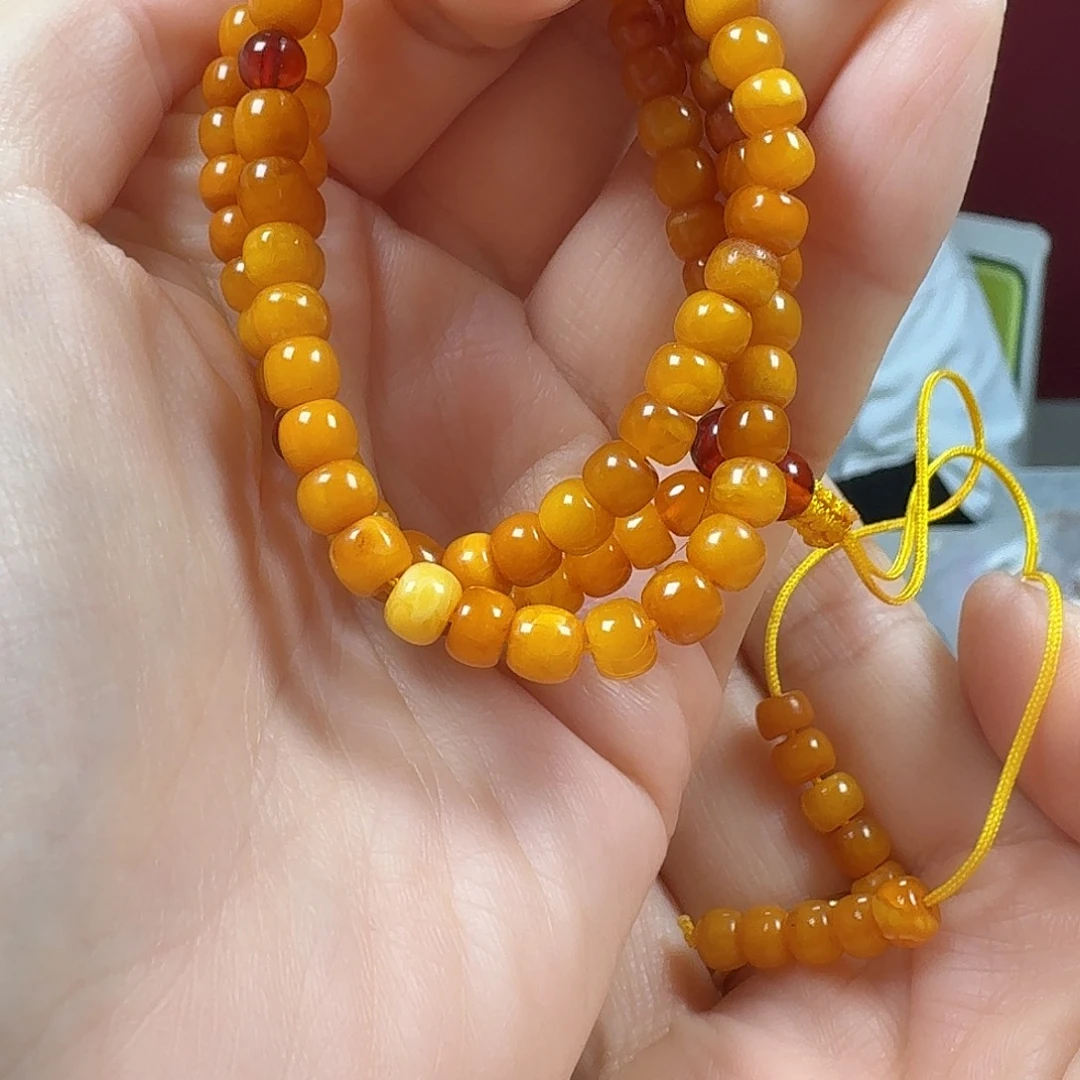 蜜蜡未镶嵌颈饰项链