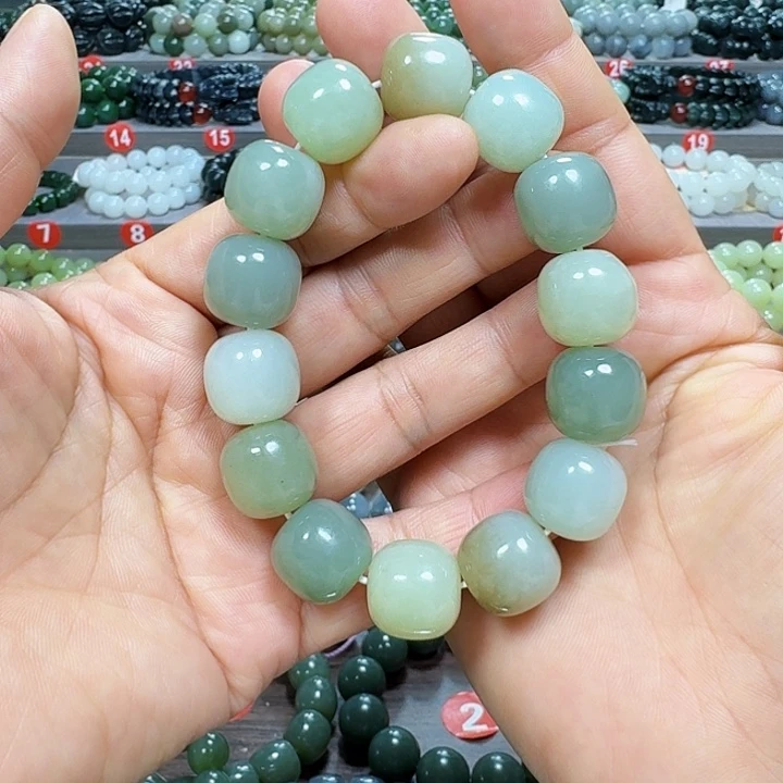 未镶嵌手链和田玉多宝老型卡16