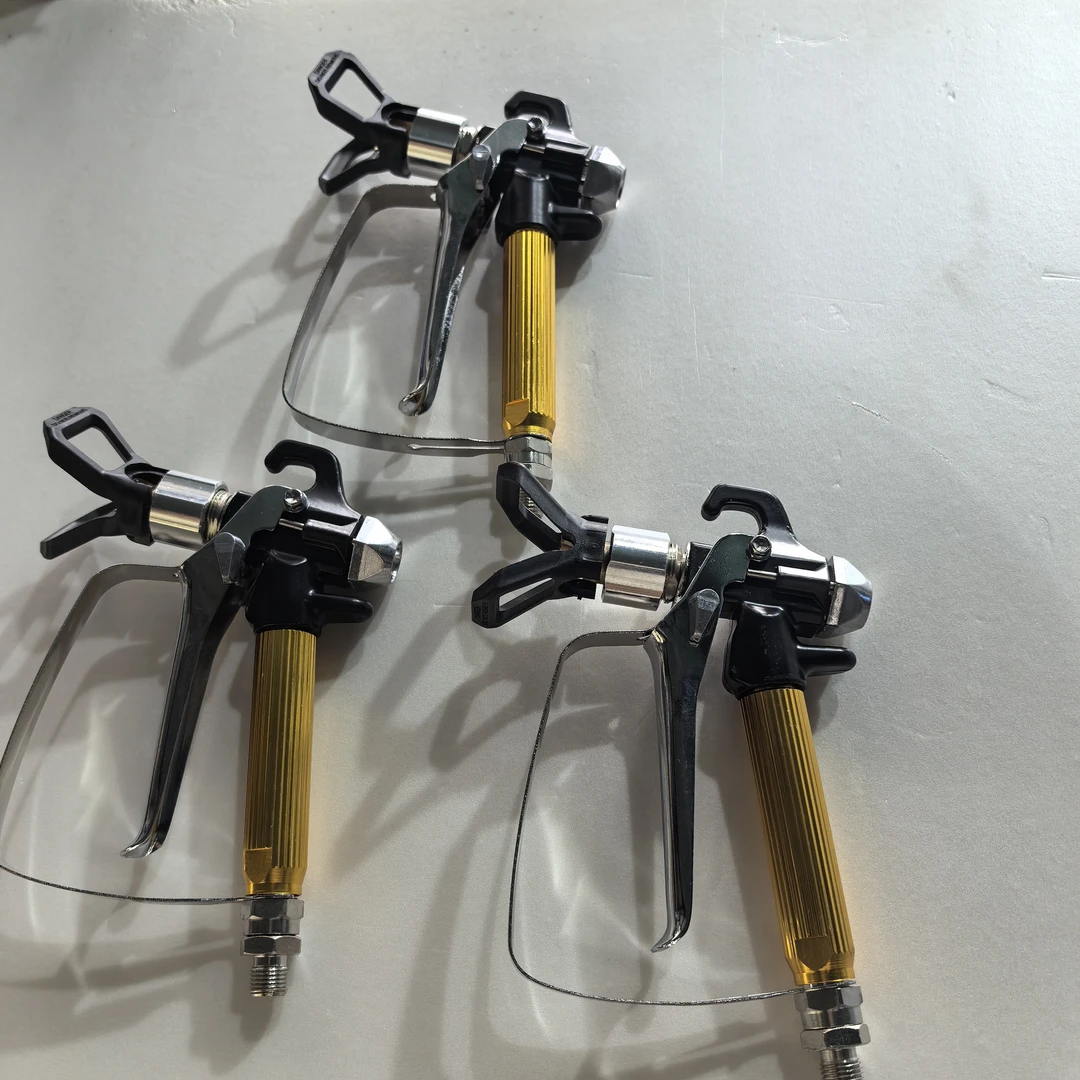 高压无气喷涂机喷枪乳胶漆油漆喷枪枪嘴喷嘴不锈钢鸭嘴座配件大全