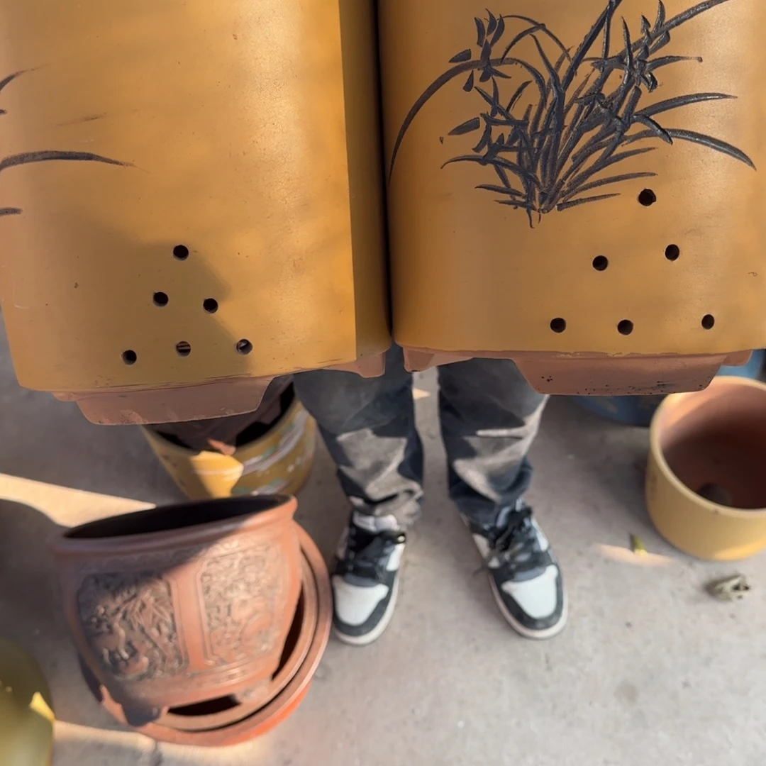 紫砂花盆口径14.18口径