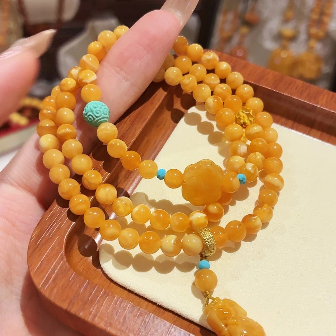 蜜蜡未镶嵌手链手串