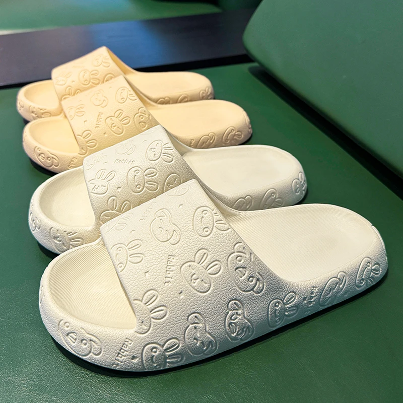 靓蒂芬新款印花厚底拖鞋防滑情侣居家室内男女浴室外穿防臭凉拖