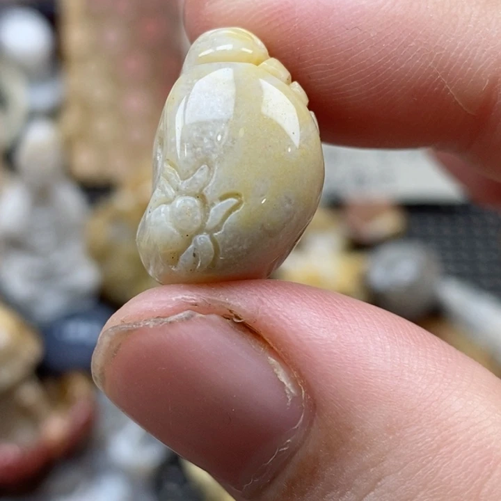 颈饰未镶嵌硅化珊瑚（珊瑚玉）通孔 小