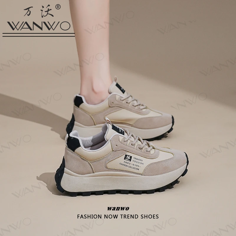 2025爆款厚底增高运动鞋女春秋新款百搭时尚休闲鞋学生韩版低帮鞋