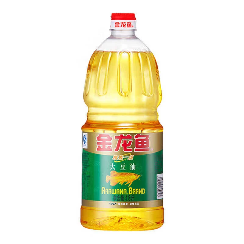 金龙鱼 精炼一级大豆油1.8L瓶装食用油色拉油（包装随机）