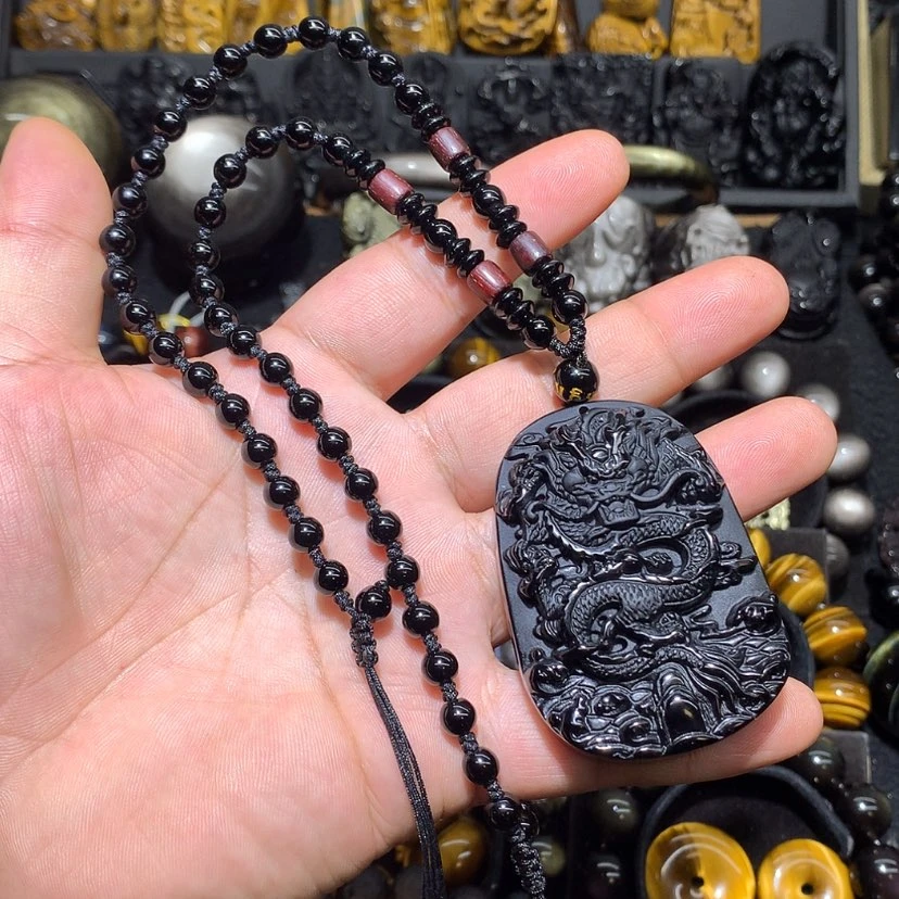 【闪购商品】黑曜岩颈饰未镶嵌四****师