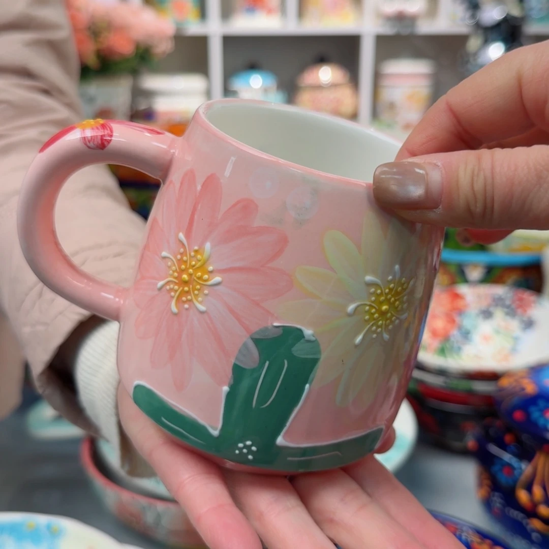 瓷片400毫升婀娜多姿马克杯一只