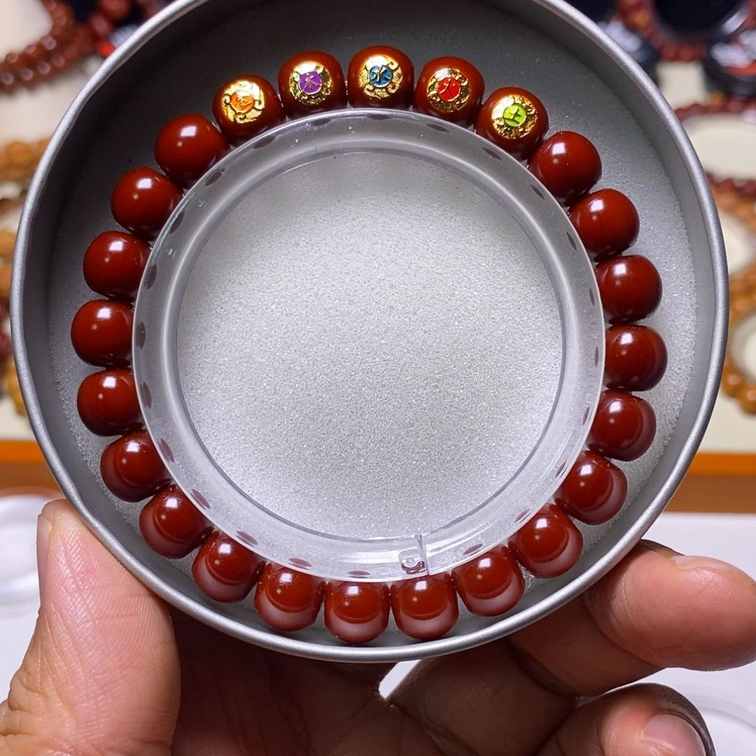 猴头核桃手串牛油膏机刷超小9+毕业五行老型