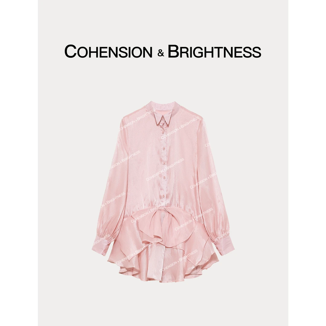 凝慧真的好【花瓣翩舞】春季新款甜美蝴蝶结荷叶边连体裙裤LQ169