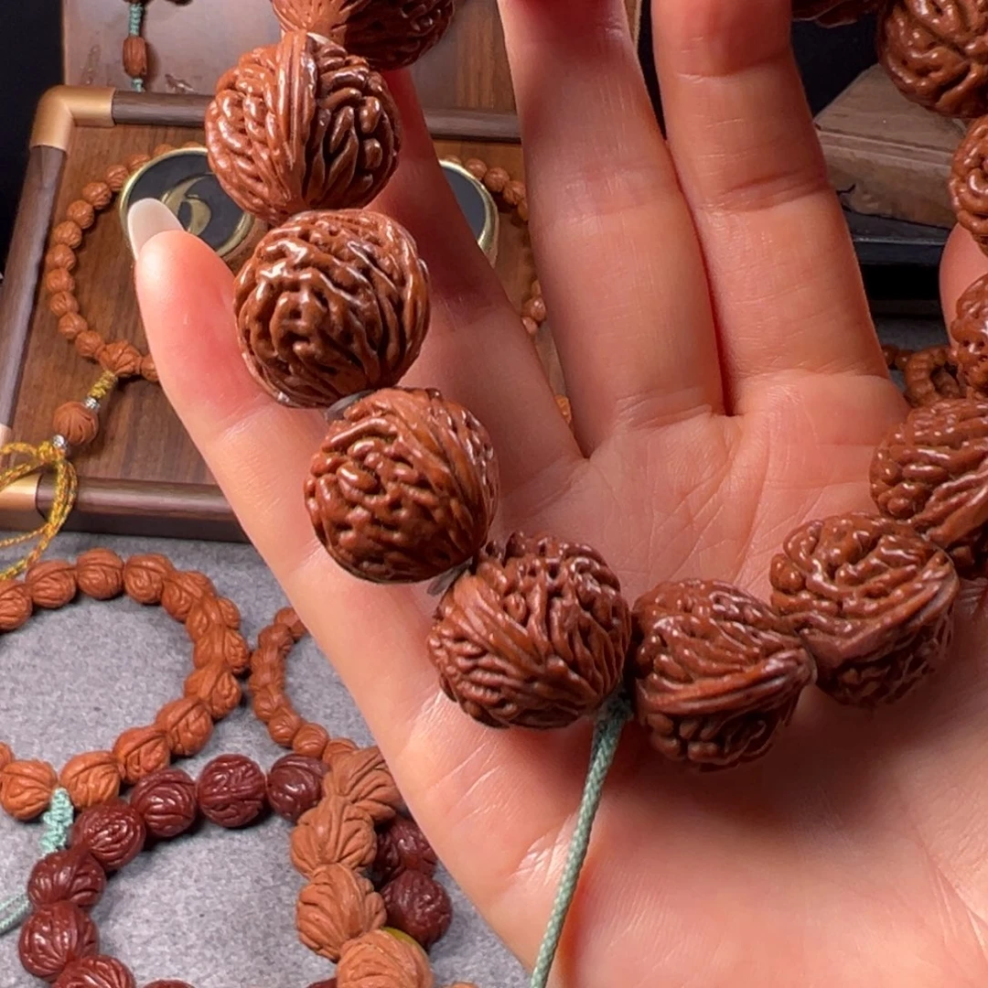 老***桌吊坠桃核21刺龙元宝