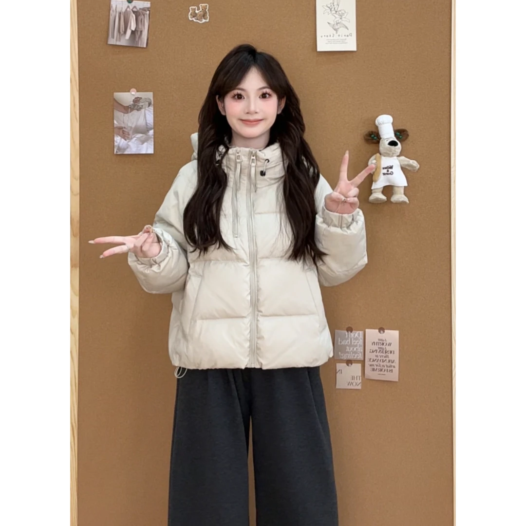 【燃燃定制】150小个子冬季短款连帽棉服宽松加厚保暖百搭外套-356