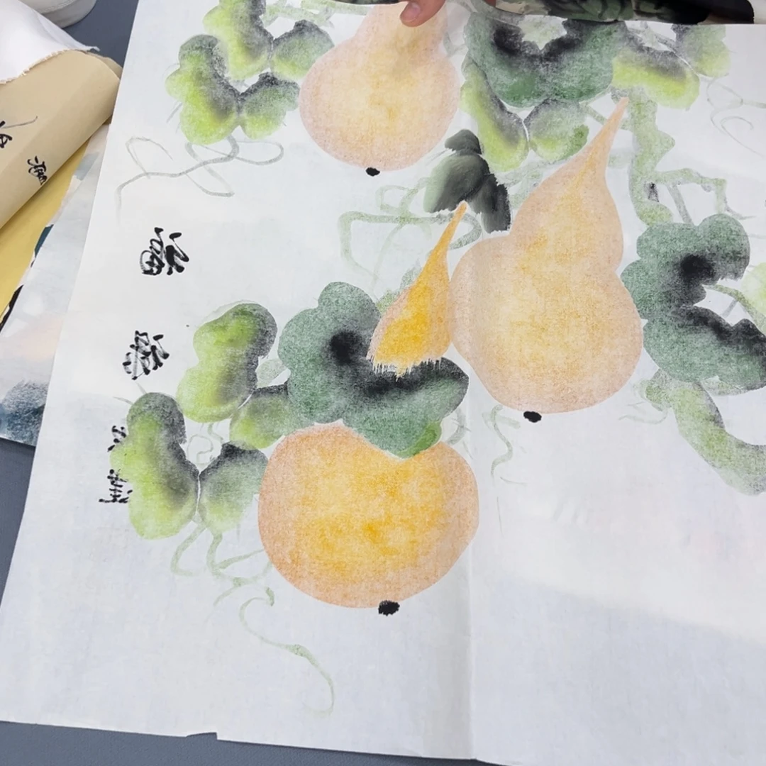 国画纯手工制作的