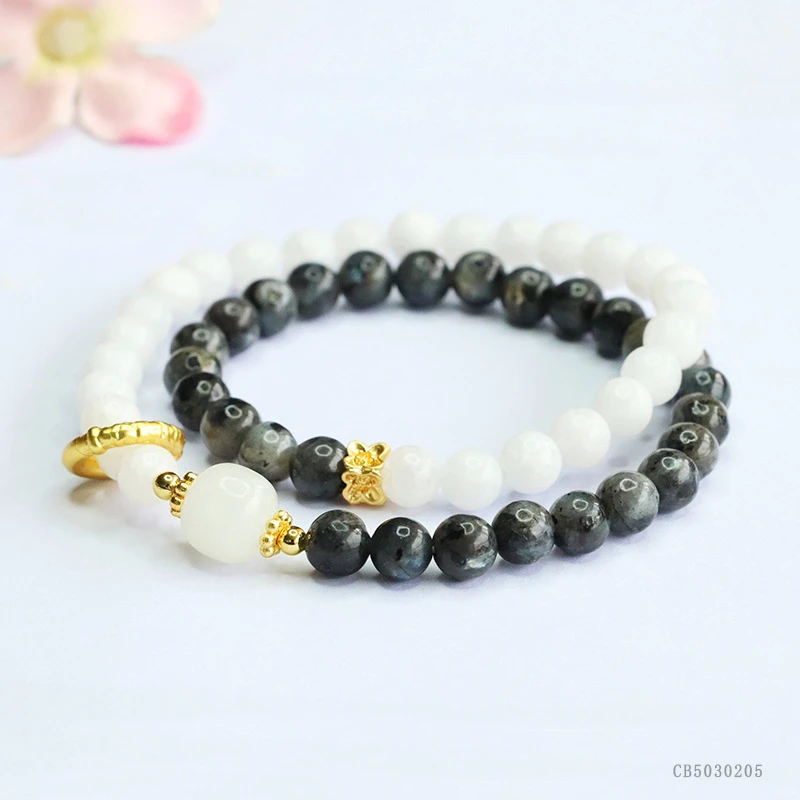 银耀石双圈手串A1027