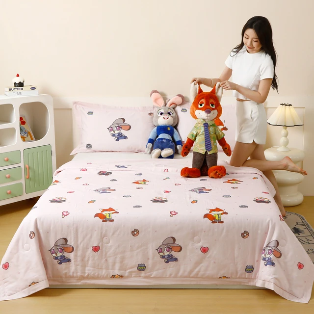 雅赞新款 【迪士尼成-大尺寸夏被】  吸汗透气不粘身高端柔软机洗