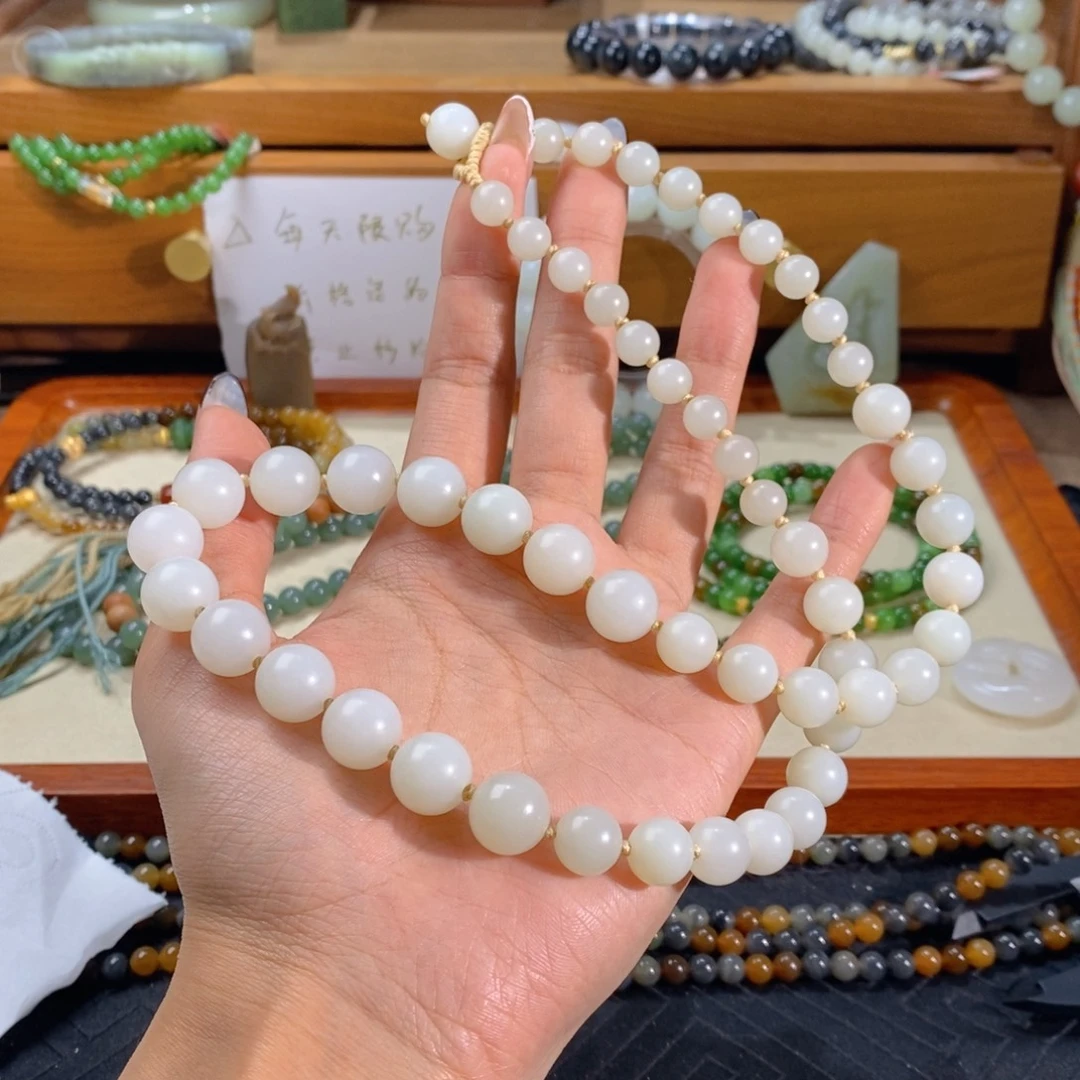 和田玉未镶嵌手链