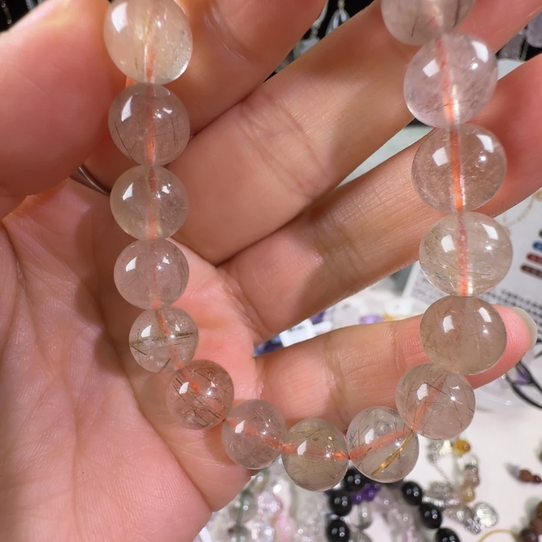 未镶嵌水晶手链天然彩发晶