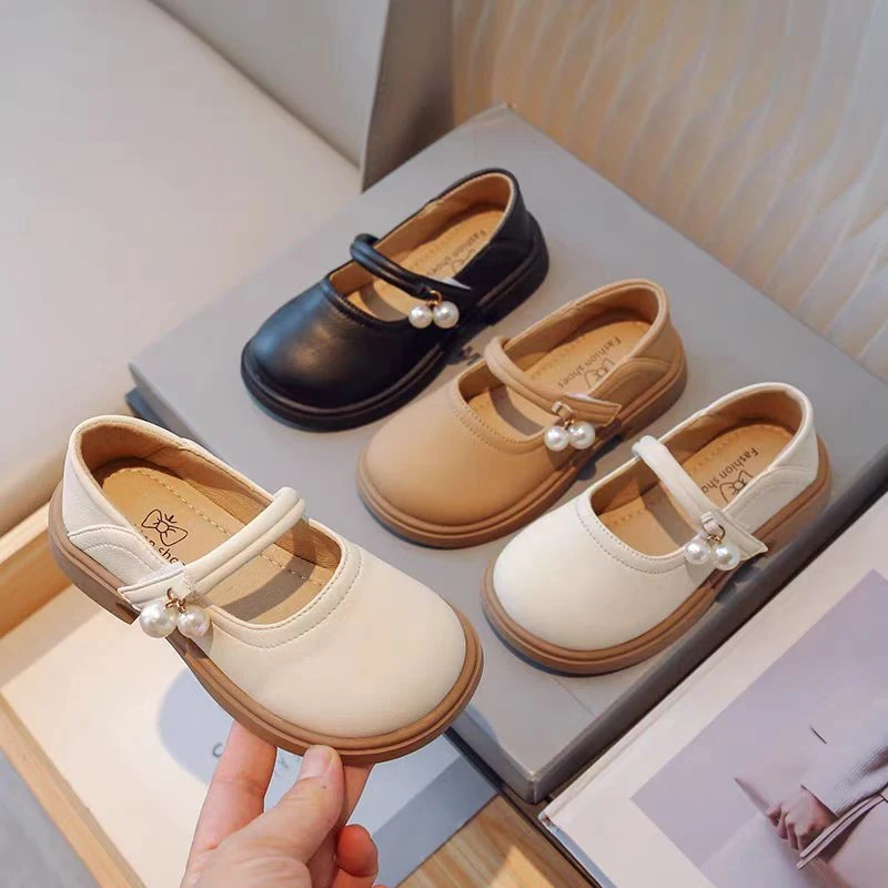 女童鞋子公主小皮鞋春秋季2025新款女孩简约软底单鞋演出鞋百搭潮