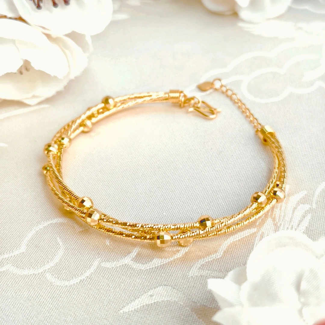 吴越老银铺 足银手镯 足银999手工魔幻金缠绕手环时尚百搭银手镯