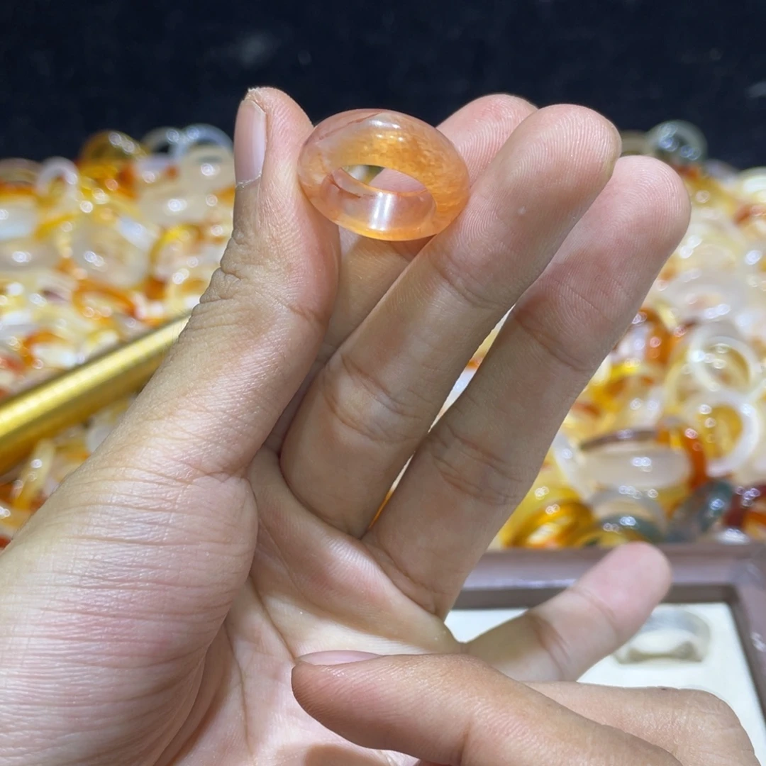 玛瑙/玉髓合金戒指206号港9 默认瑕疵