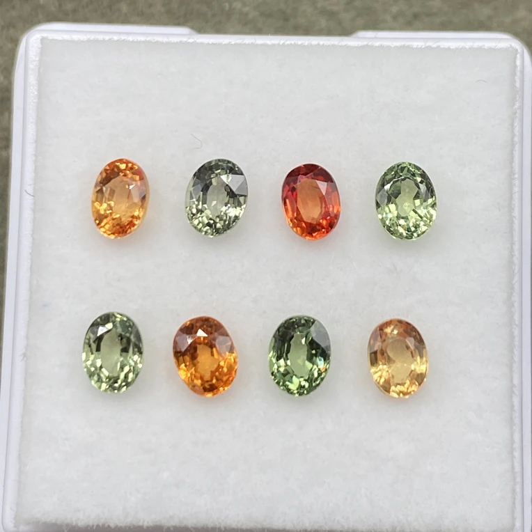 天然斯里兰卡彩色蓝宝石3✖️4重2.48克拉