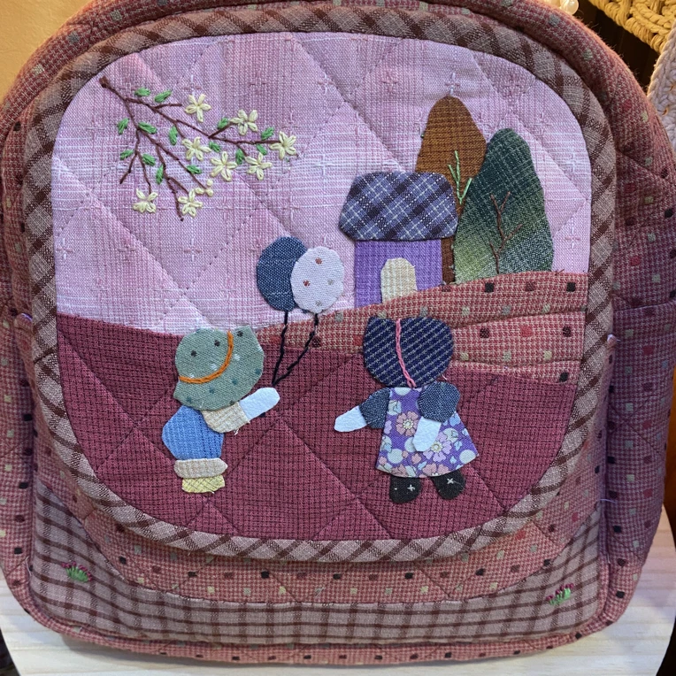 直播间专用 扣号链接手工拼布小苏包 背包 直播间