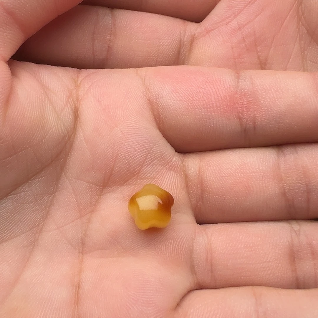 蜜蜡颈饰未镶嵌星星提溜吊坠（打孔不退换）