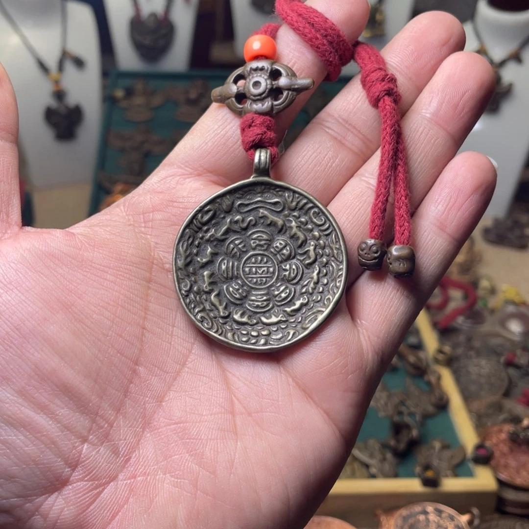 藏传蛙嘴九宫八卦牌