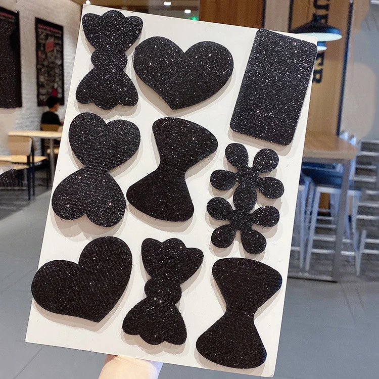 粘头刘海发帖女碎发魔法贴简约黑色魔术成人发粘头饰神器网红爆款