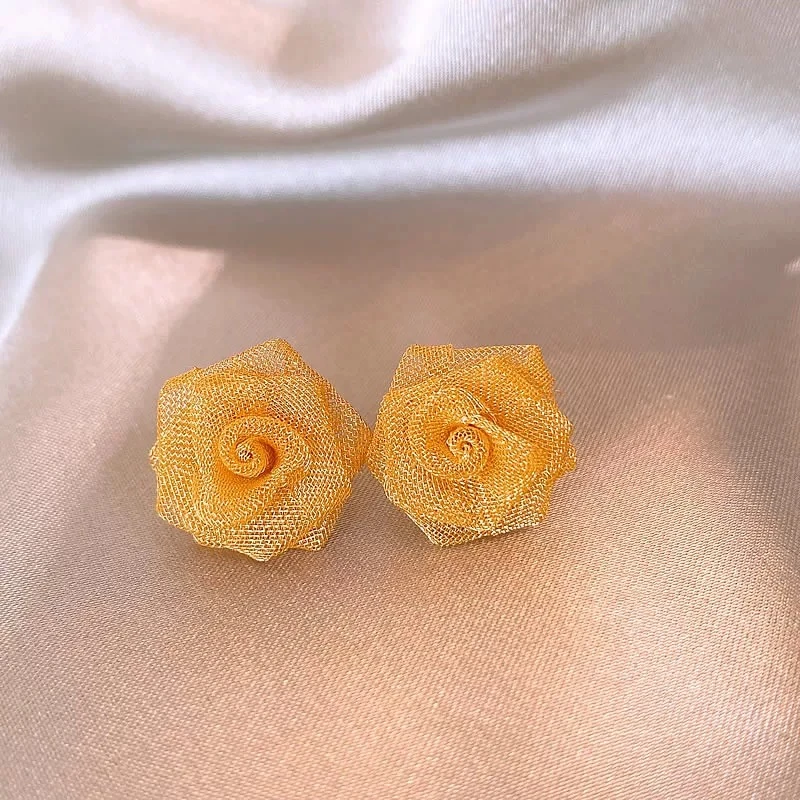 铜合金耳饰 手工气质轻奢时尚百搭复古法式小众优雅简约设计感072