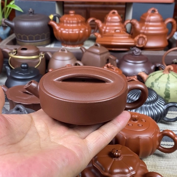 茶壶紫砂景元150CC原矿老紫泥特价