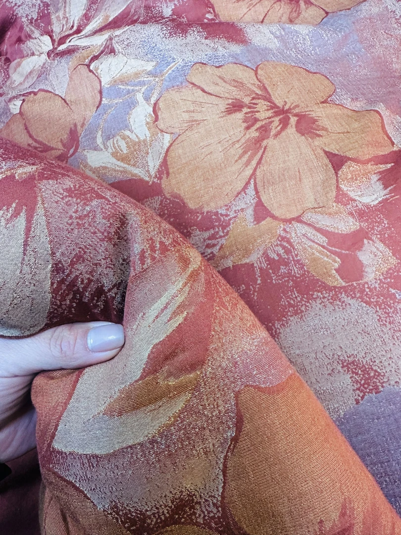 可可之韵 高端色织提花高支100支花锦缎四季被200*230