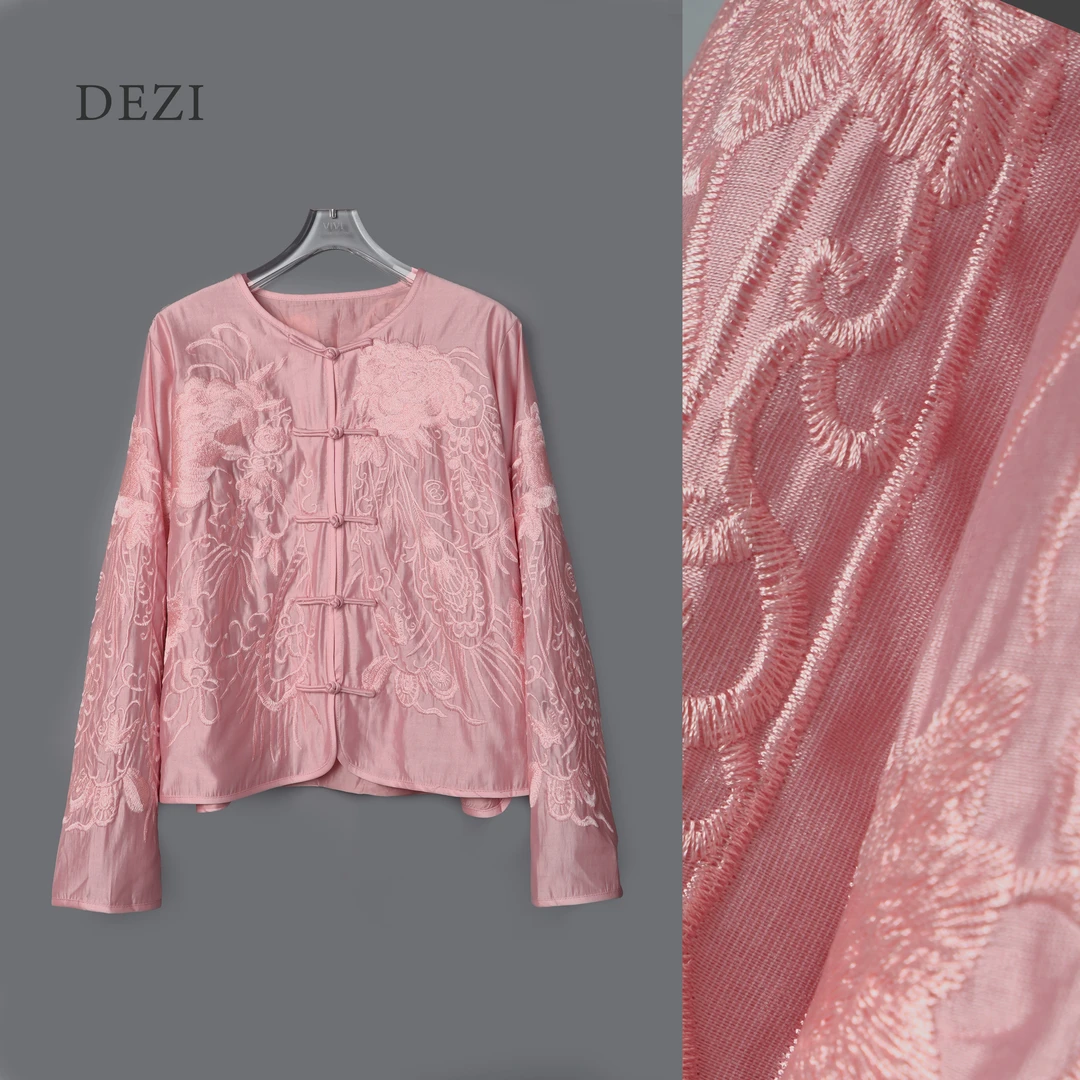 DEZI宝藏衣橱重工刺绣大花国风新中式盘扣外套LS9162066