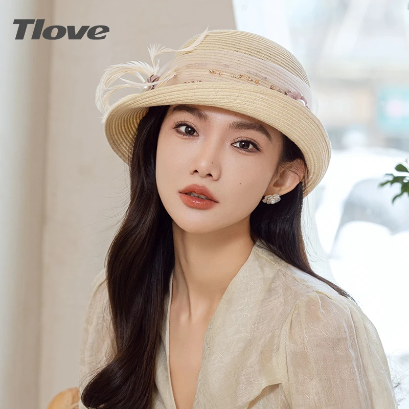 4755夏季日系春夏大檐渔夫帽礼帽百搭帽子