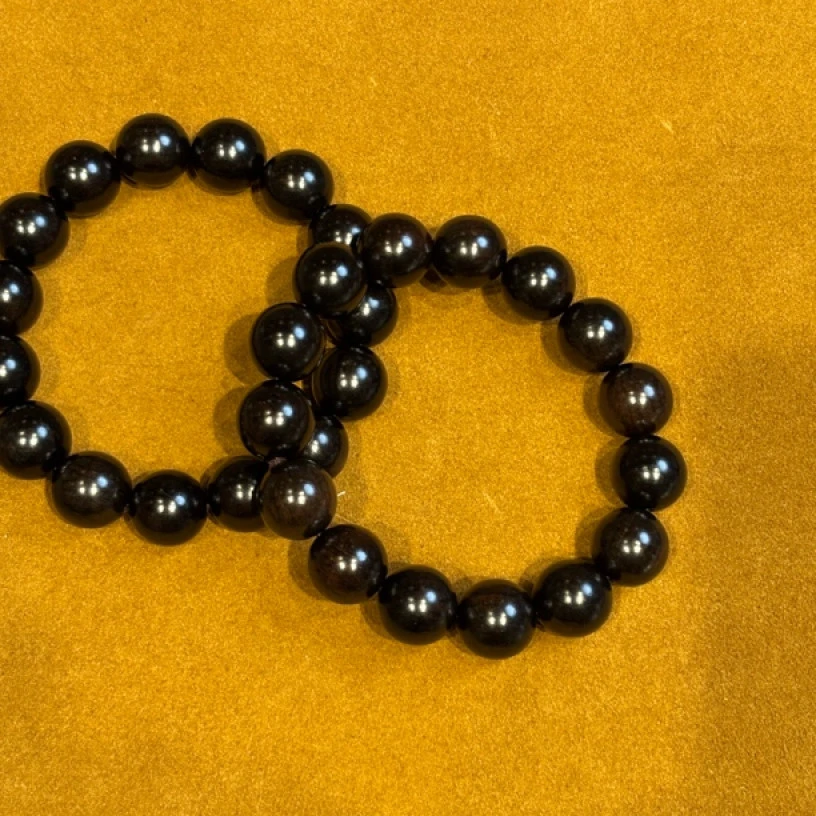 A16 黑檀木圆珠手串15mm