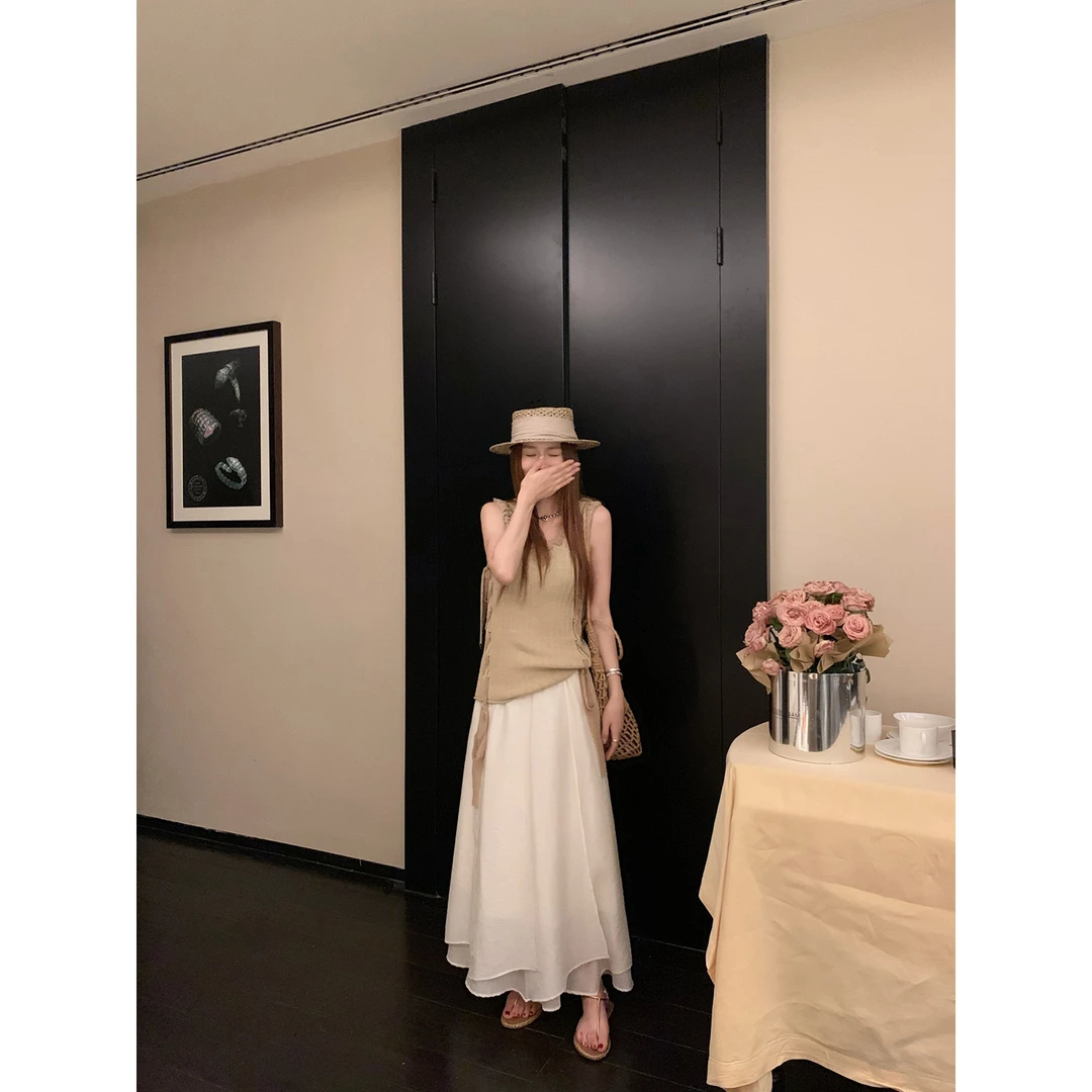 小君君布兰妮 结构美学/超仙重工插片拼接飘逸半身裙250221