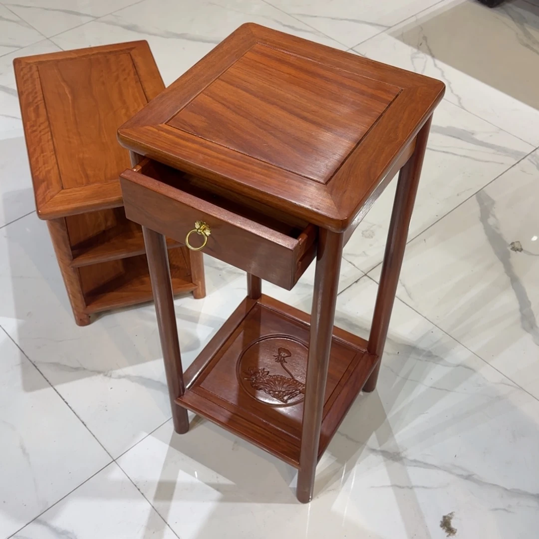 花梨木类成套家具刚果花梨35✖️35高80抽屉花架