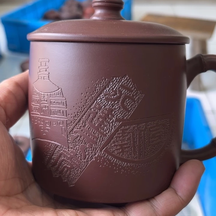 茶杯紫砂朱泥400毫升